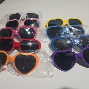 Heart-Shaped Sunglasses Set